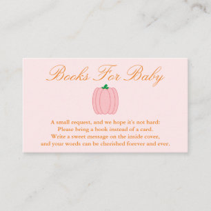Pumpkinduschbücher für Baby Begleitkarte