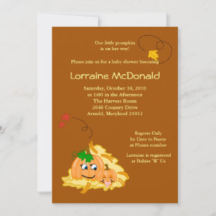 Pumpkins 12x18 Herbst Herbstdusche Einladung