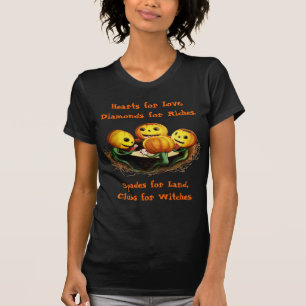 Pumpkins auf Karten Halloween-Shirt T-Shirt