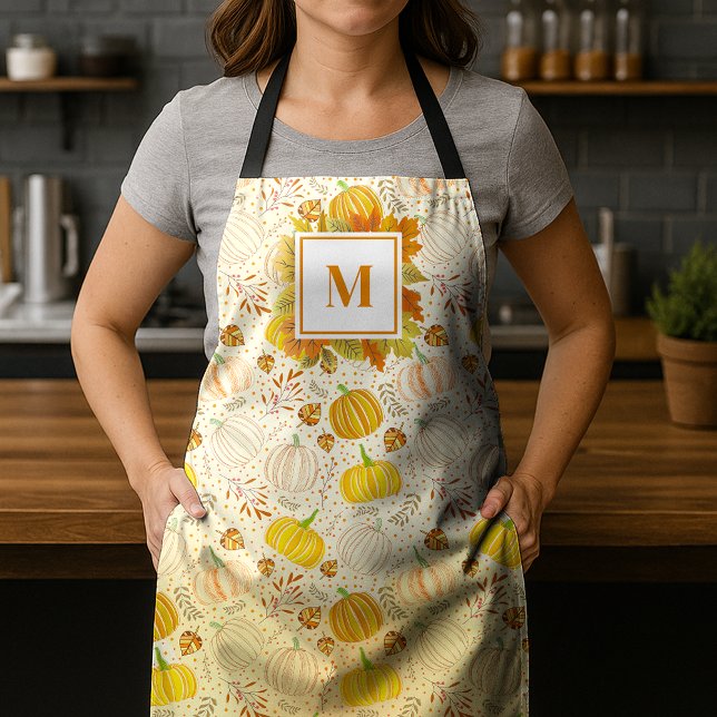Pumpkins Autumn Fall Harvest Pattern Schürze (Von Creator hochgeladen)