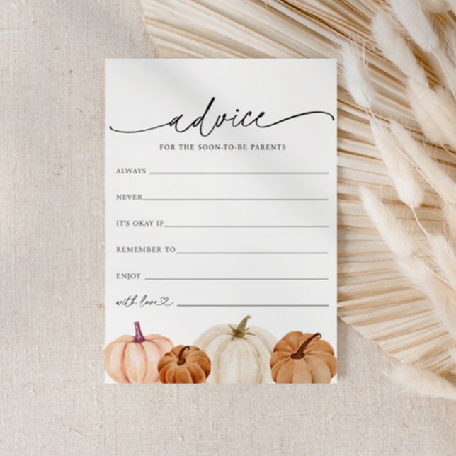 Pumpkins Babyberatungskarte Einladung (Von Creator hochgeladen)