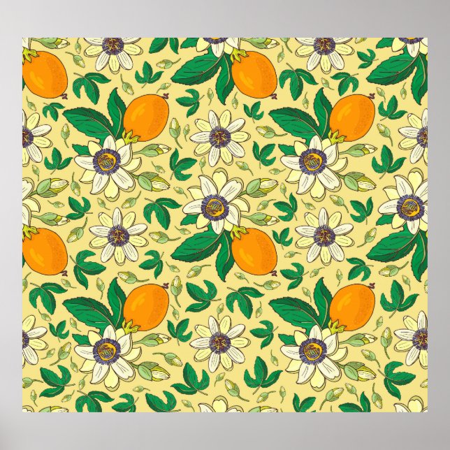 Pumpkins & Blätter: Herbsternte Poster (Vorne)