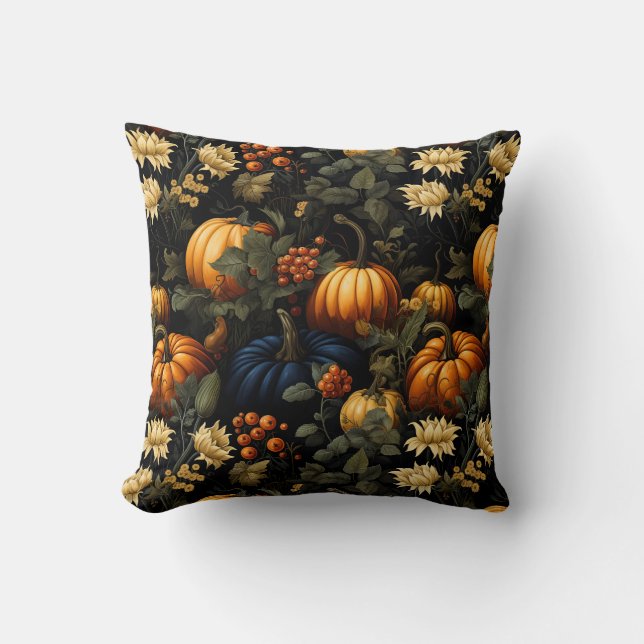Pumpkins Blumenwerfen Kissen (Vorderseite)