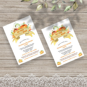 Pumpkins bringen Ihren fettfreien Erntedank Einladung