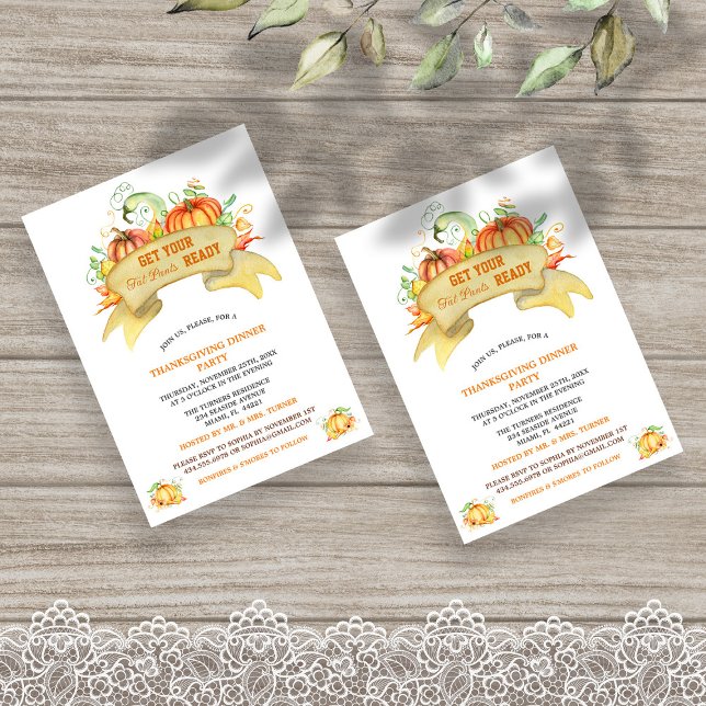 Pumpkins bringen Ihren fettfreien Erntedank Einladung (Von Creator hochgeladen)
