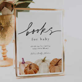 Pumpkins Bücher für Babysignatur Poster