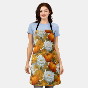 Pumpkins & Chrysanthemas Fall Design Schürze