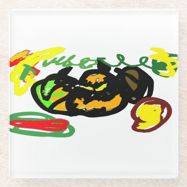 Pumpkins cool glasuntersetzer (Vorderseite)