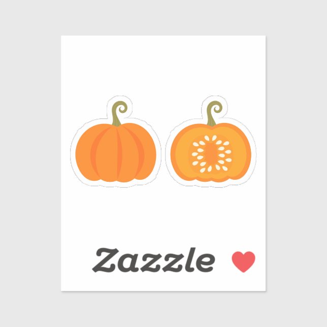 Pumpkins Custom-Cut Vinyl Sticker (Blatt)