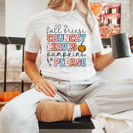 Pumpkins der Herbstsaison Verlasse Niedlichen Fall T-Shirt