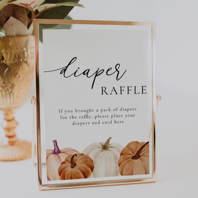 Pumpkins Diaper Raffle Sign Poster (Von Creator hochgeladen)