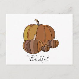 Pumpkins Erntedank Happy Season Postkarte
