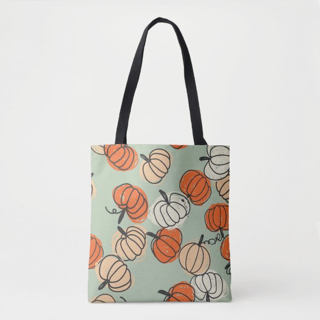 Pumpkins: Erntedank nahtlos Muster. Tasche (Vorderseite)