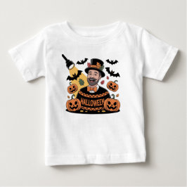 Pumpkins, Fledermäuse und Herbstlaub Design-T - Sh Baby T-shirt