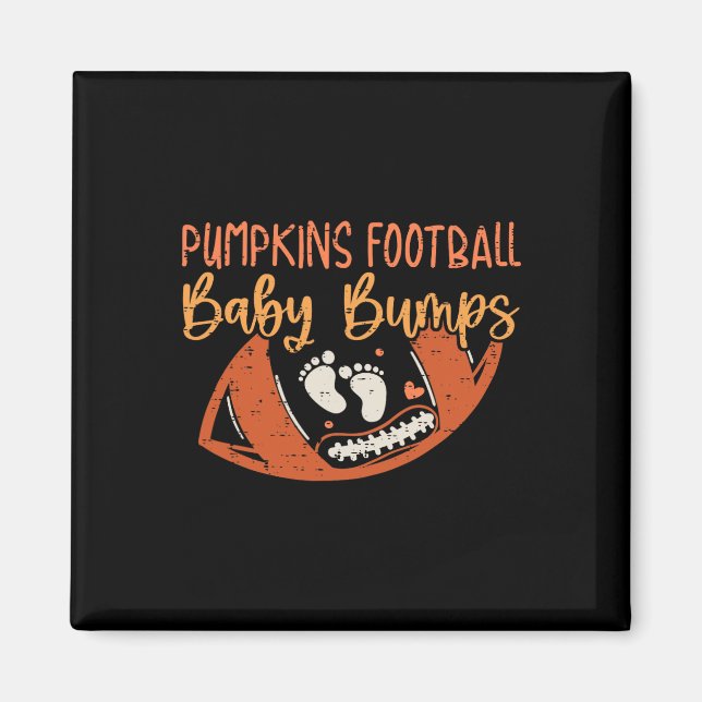 Pumpkins Football Ba Magnet (Vorne)