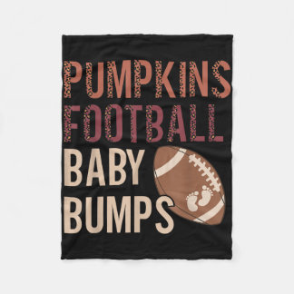 Pumpkins Football Baby Bumps Schwangerschaft Thank Fleecedecke