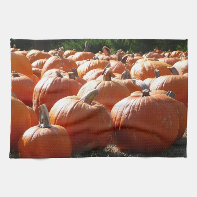 Pumpkins Foto für Herbst, Halloween oder Erntedank Handtuch (Horizontal)