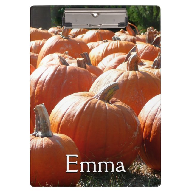 Pumpkins Foto für Herbst, Halloween oder Erntedank Klemmbrett (Vorderseite)