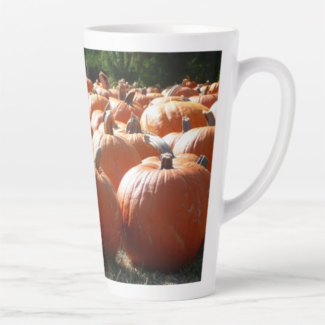 Pumpkins Foto für Herbst, Halloween oder Erntedank Milchtasse (Rechts)