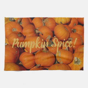 Pumpkins Galore auf einem Geschirrtuch