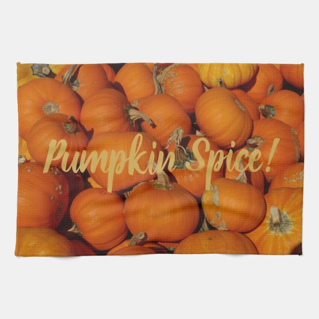 Pumpkins Galore auf einem Geschirrtuch (Horizontal)