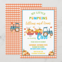 Pumpkins Geburtstagsparty Harvest Twins 