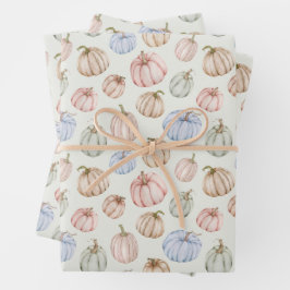 Pumpkins Gender Neutral Fall Baby Dusche Geschenkpapier Set
