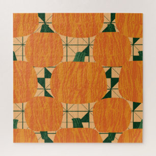 Pumpkins: Geometrisches Dreieck Retro.