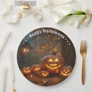 Pumpkins Halloween Family Collection Pappteller