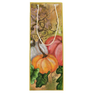 Pumpkins Halloween-Geschenktasche - Malerei Geschenktüte Für Weinflaschen