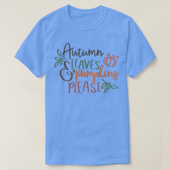 Pumpkins im Herbst Bitte3 T-Shirt (Design vorne)