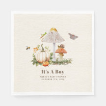 Pumpkins Mushroom Woodland Insekten Boy Baby Showe