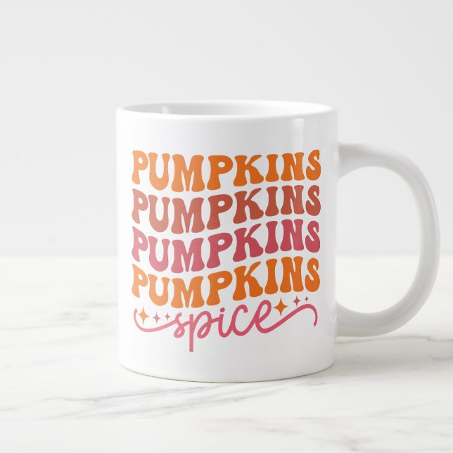 Pumpkins Pumpkins Pumpkins Pumpkins Gewürze Jumbo-Tasse (Rechts)