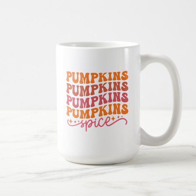 Pumpkins Pumpkins Pumpkins Pumpkins Gewürze Kaffeetasse (Rechts)