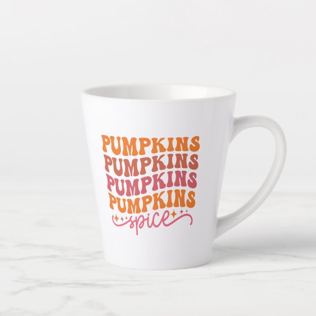 Pumpkins Pumpkins Pumpkins Pumpkins Gewürze Milchtasse (Rechts)