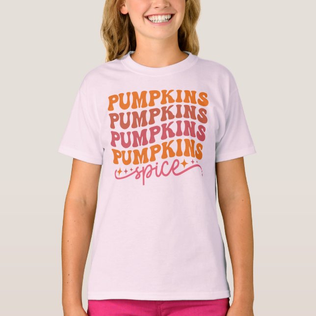 Pumpkins Pumpkins Pumpkins Pumpkins Gewürze T-Shirt (Vorderseite)