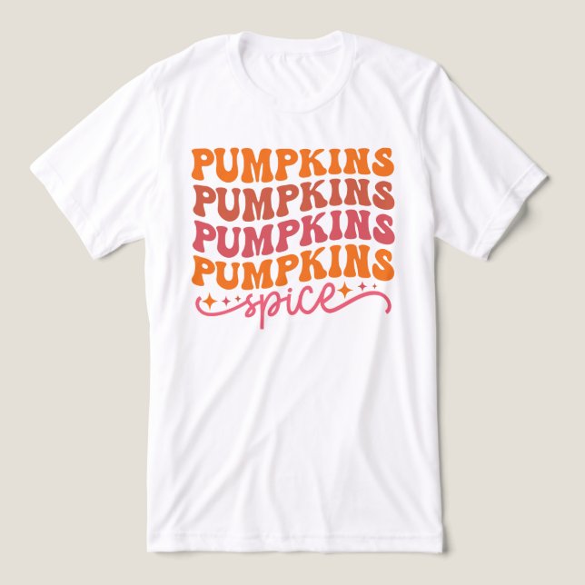 Pumpkins Pumpkins Pumpkins Pumpkins Gewürze Tri-Blend Shirt (Design Vorderseite)