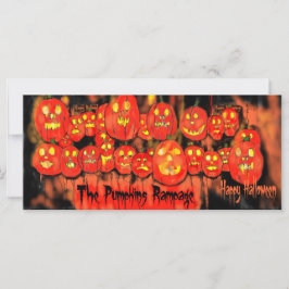 Pumpkins Rampage Halloween-Party Einladung