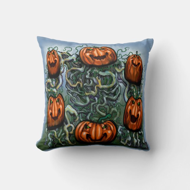 Pumpkins Throw Kissen (Vorderseite)