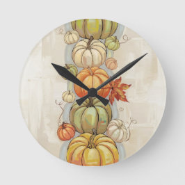 Pumpkins Throw Kissen Runde Wanduhr
