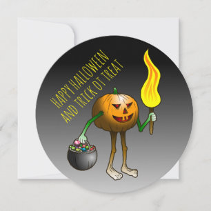 Pumpkins Trick oder Treat Karte