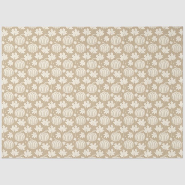 Pumpkins und Blätter Seidenpapier (Vorderseite)