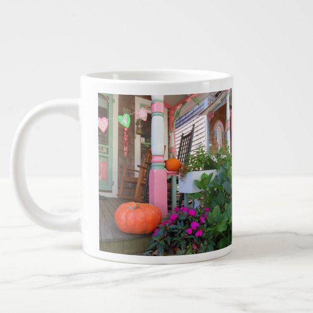 Pumpkins und Herz - Martha's Vineyard Jumbo-Tasse (Links)