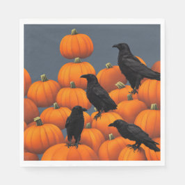 Pumpkins und Krähen - Servietten für die Papiernah
