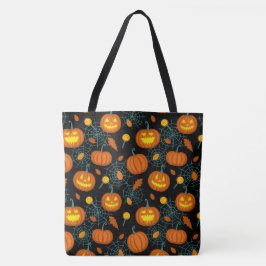 Pumpkins und Spider Webs Tasche