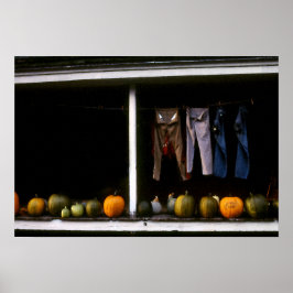 Pumpkins und Wash Line Poster