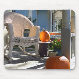Pumpkins und Wicker Rocker - Martha's Vineyard Mousepad