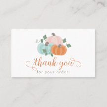 Pumpkins Vielen Dank für Ihre Bestellung Business 