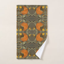 Pumpkins & Vines Art Nouveau Handtuch