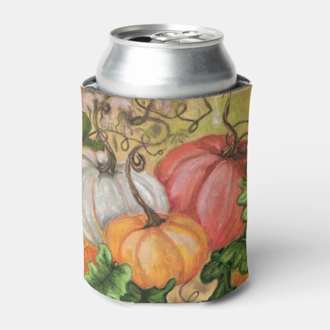 Pumpkins - Wasserfarbe Dosenkühler (Kanne Vorderseite)